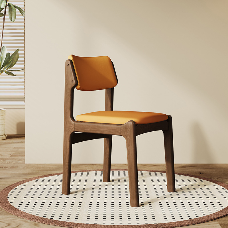 Walnut color  orange Scratch-Resistant Fabric