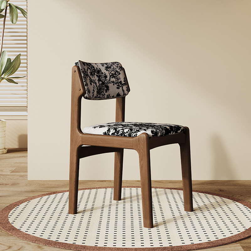 Walnut color   floral cloth