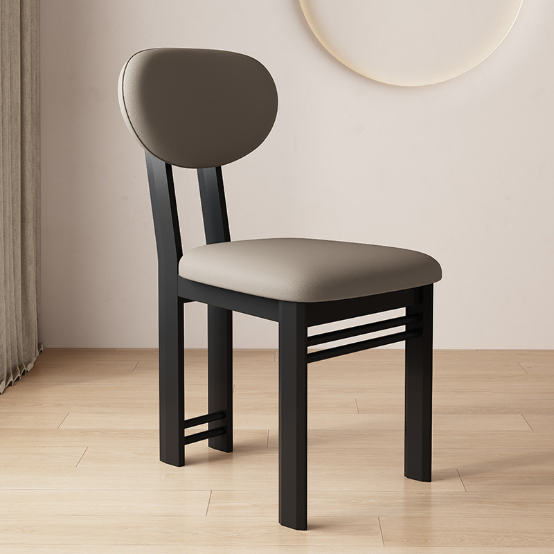 Black   dark khaki leather