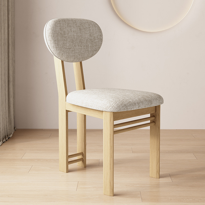 Wood color   beige cloth