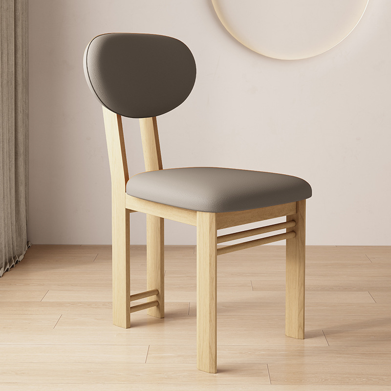 Wood color   dark khaki leather