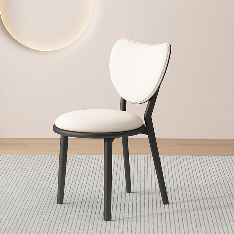 Black   white leather