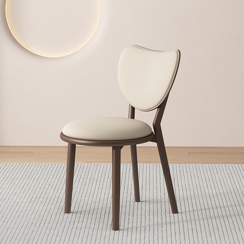 Dark walnut   light khaki leather