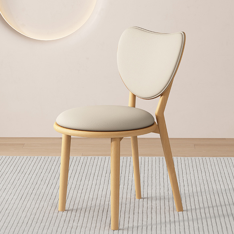 Wood color   light khaki leather