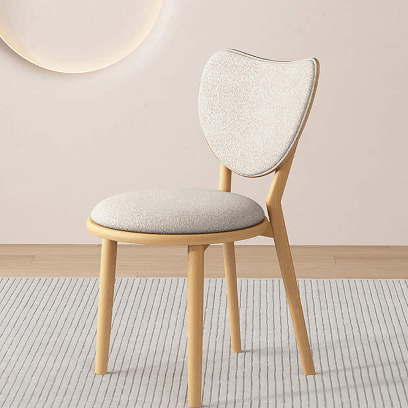 Wood color   beige cloth