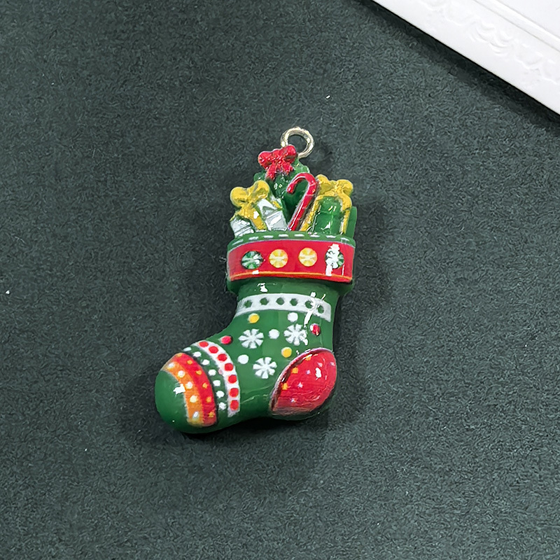 18:R green wool socks