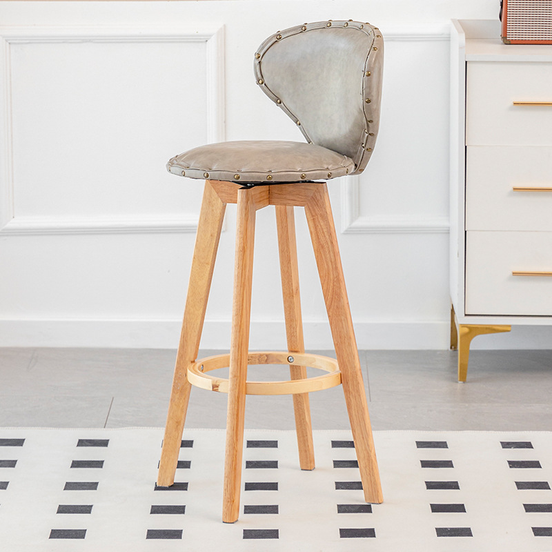 Grey and wood color frame