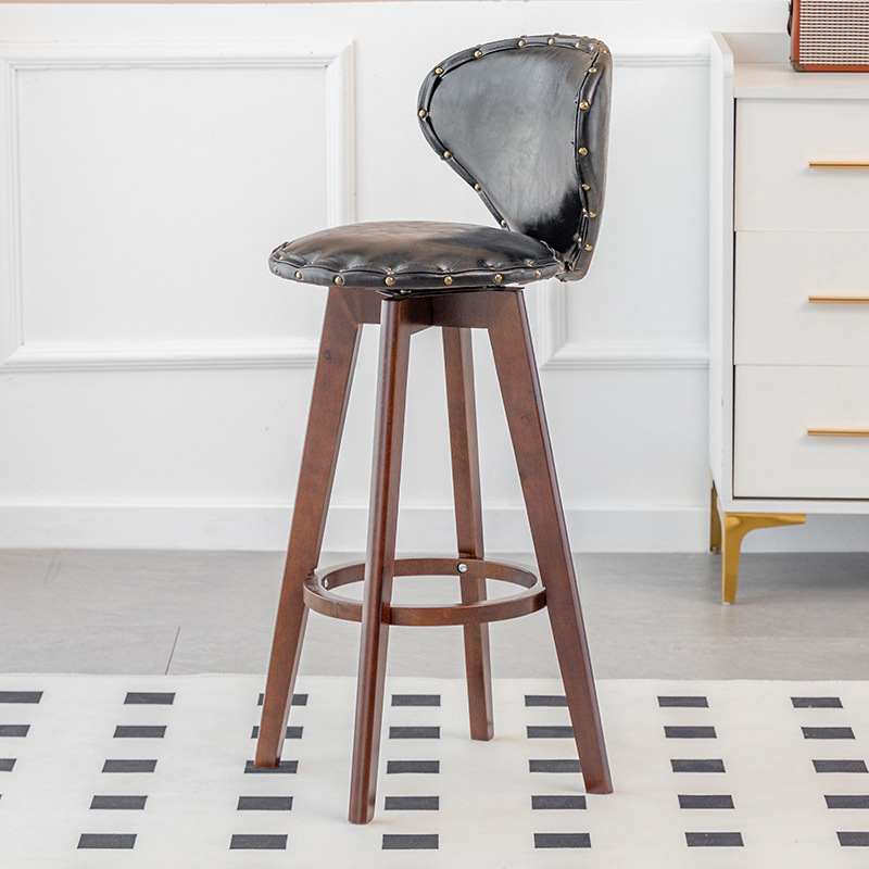 Black and brown wood frame