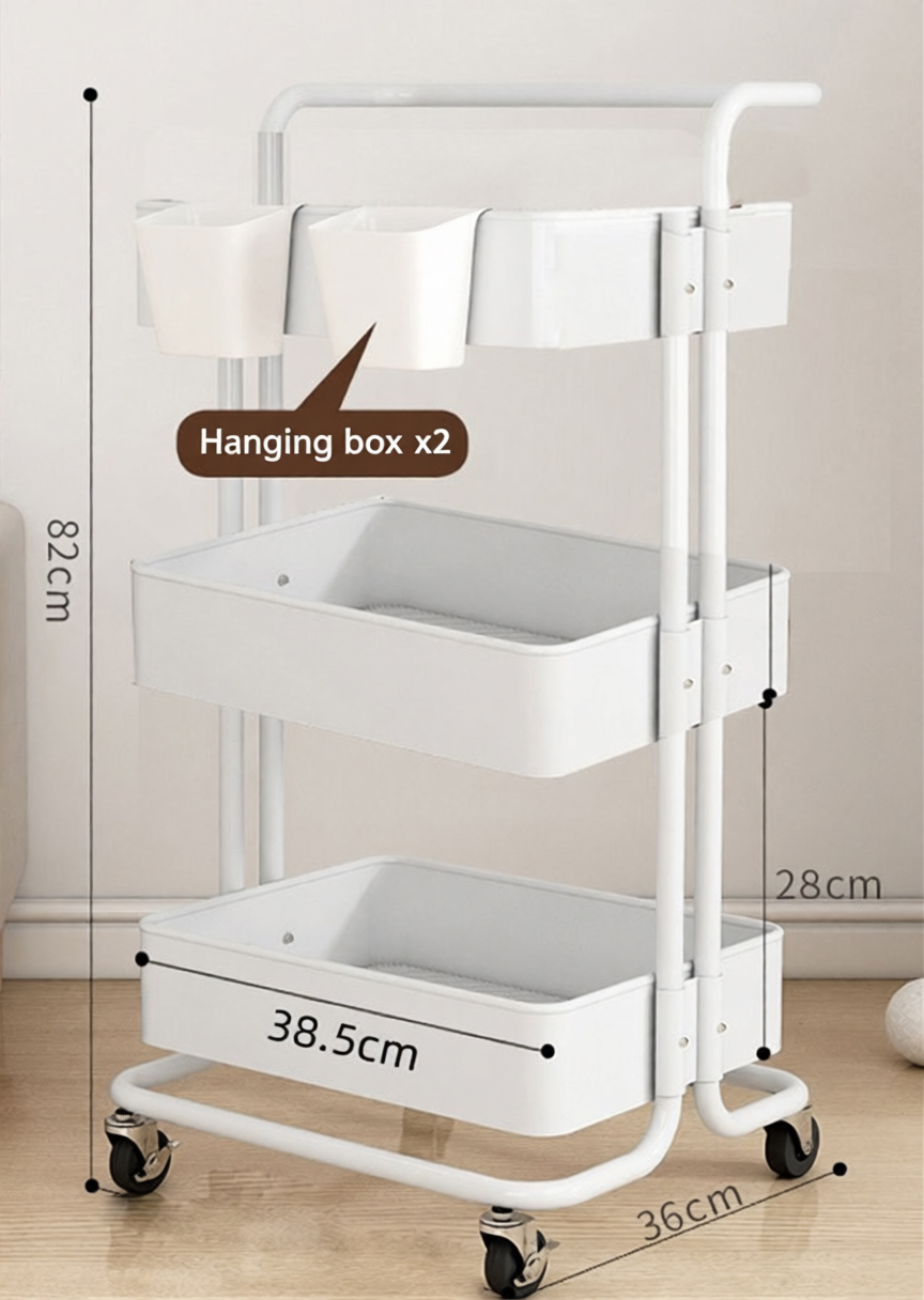 White three-layer (with armrests)   hanging box*16