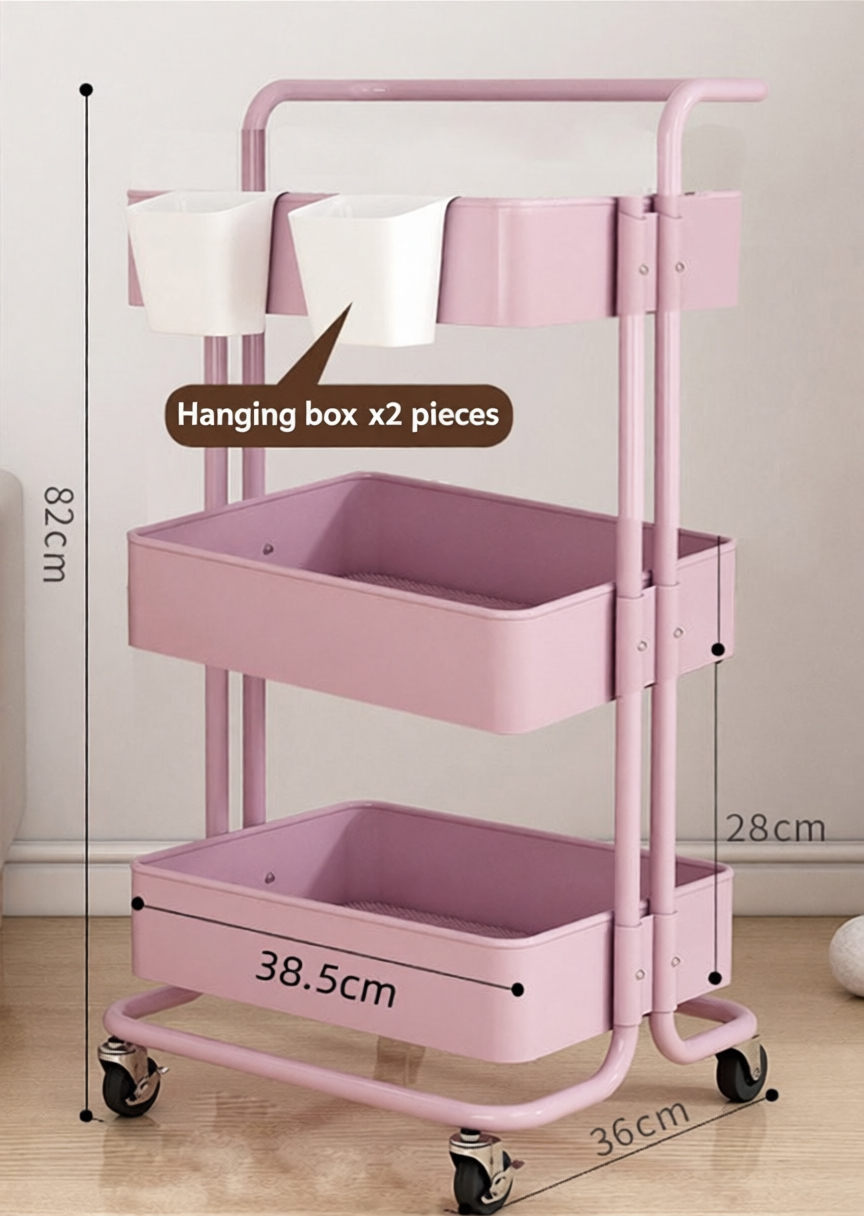 Pink three-layer (with armrests)   hanging box*16
