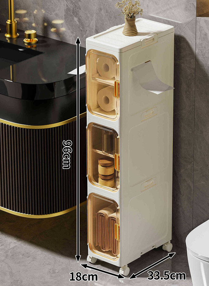 Three floors (open-door model), 18x33.5x96cm