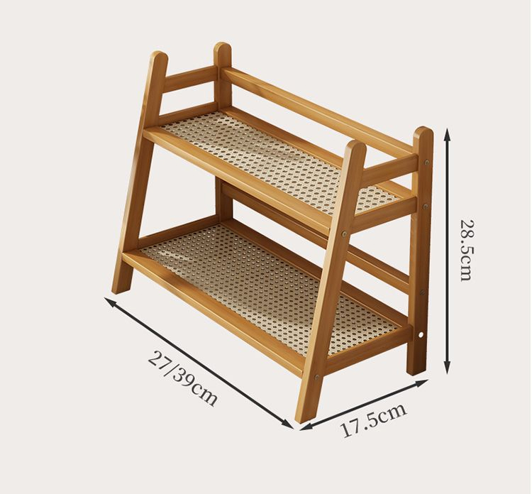 Large primary color rattan rack 2 layers [40*29]]