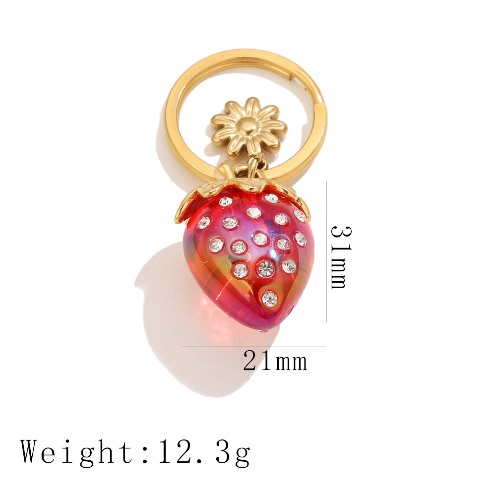 7:Single strawberry - red