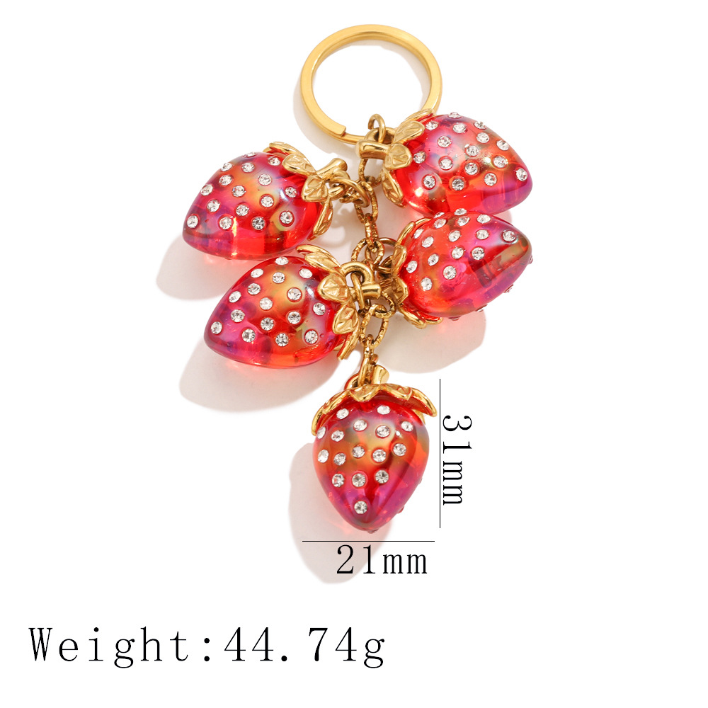 9:Five strawberries - red