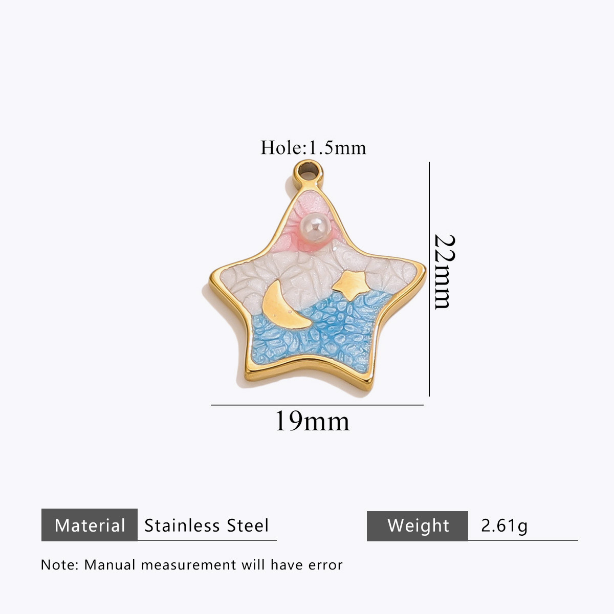 2:Stars-pink white blue