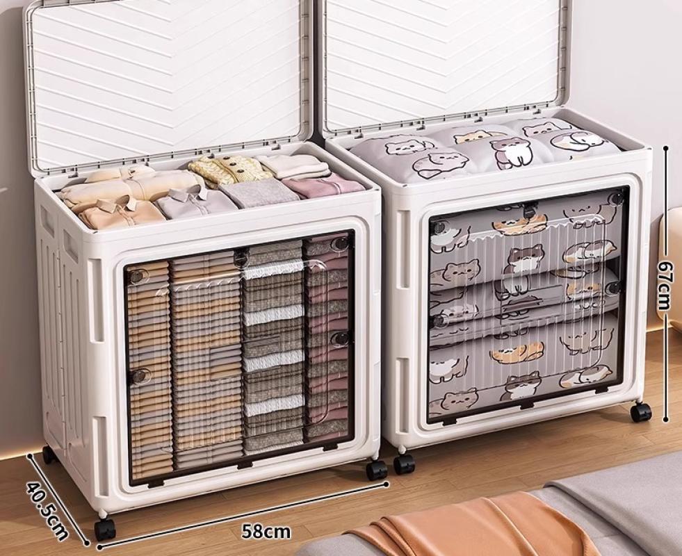 gray huge size transparent door 2pcs set