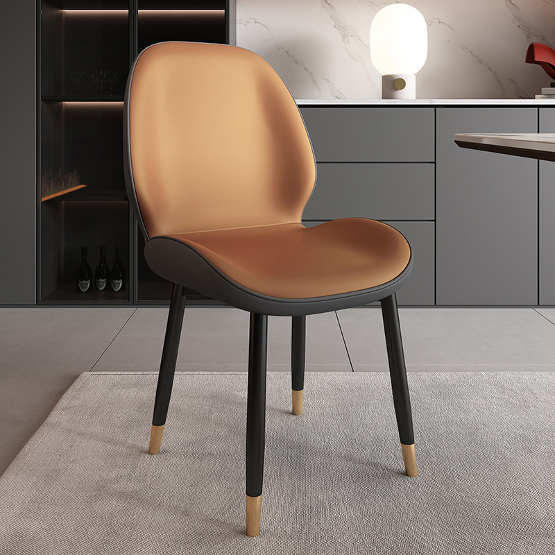 khaki leather gold legs