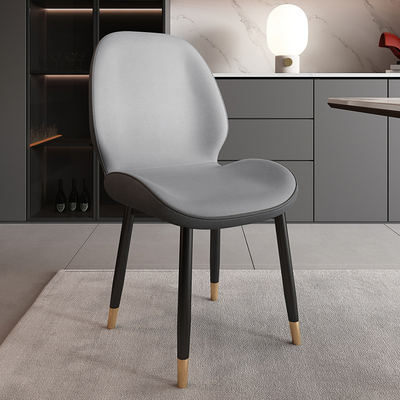 light gray tech fabric gold legs