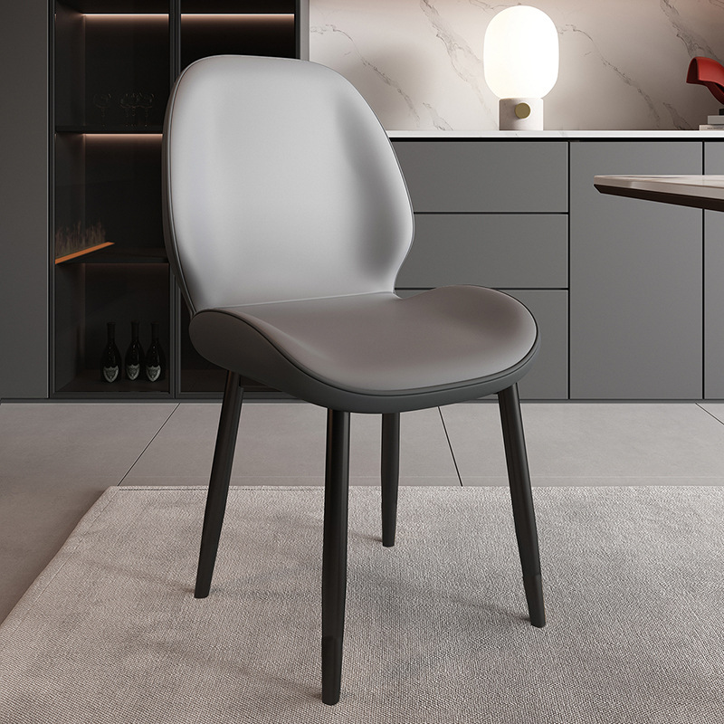 light gray leather black legs