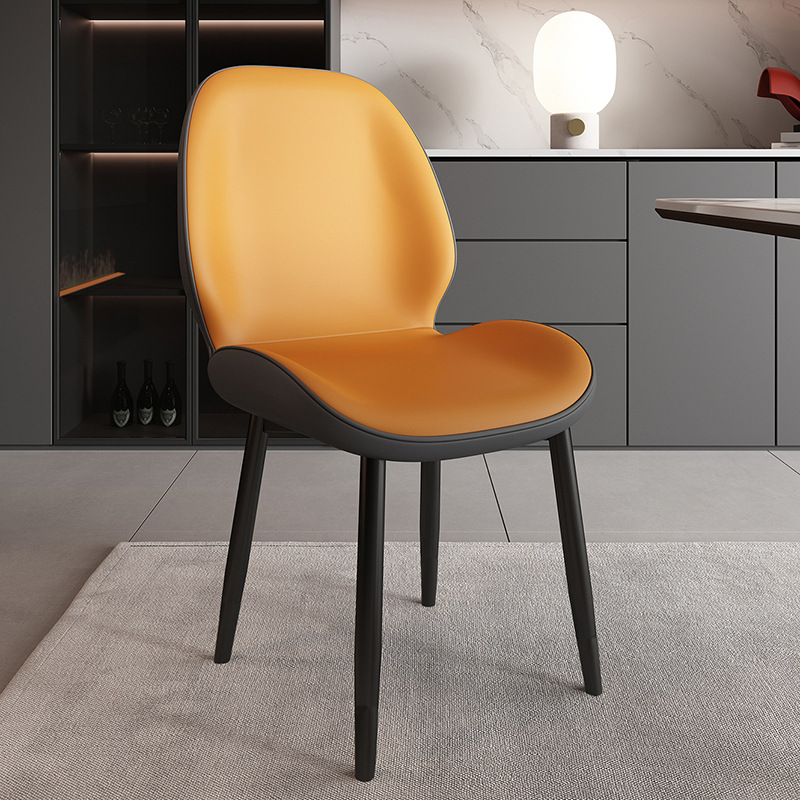 orange leather black legs