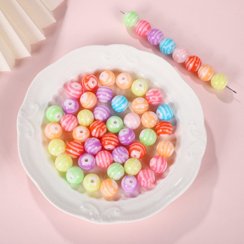 1:14mm striped beads