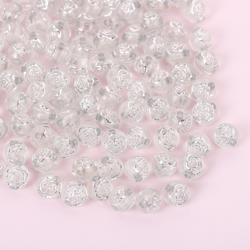 5:Rose ball transparent silver