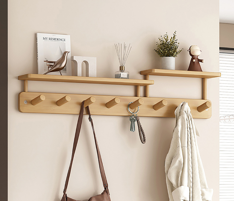 [original color] eight hooks-upgraded shelf model/79x11x17cm