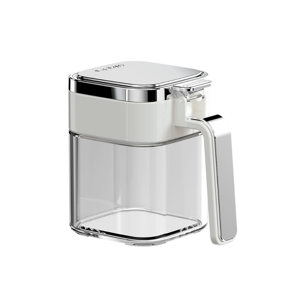 Square seasoning jar [white/380ml]