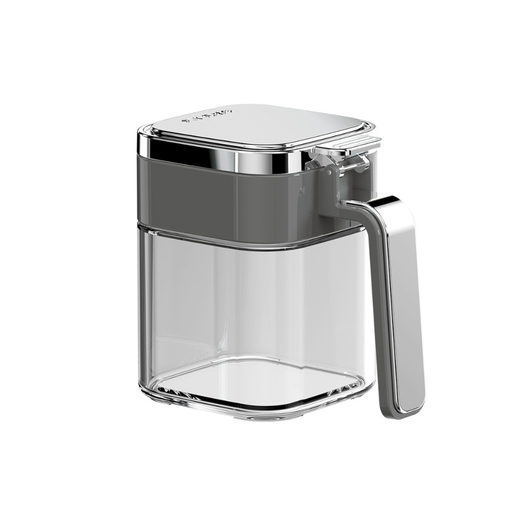 Square seasoning jar [grey/380ml]