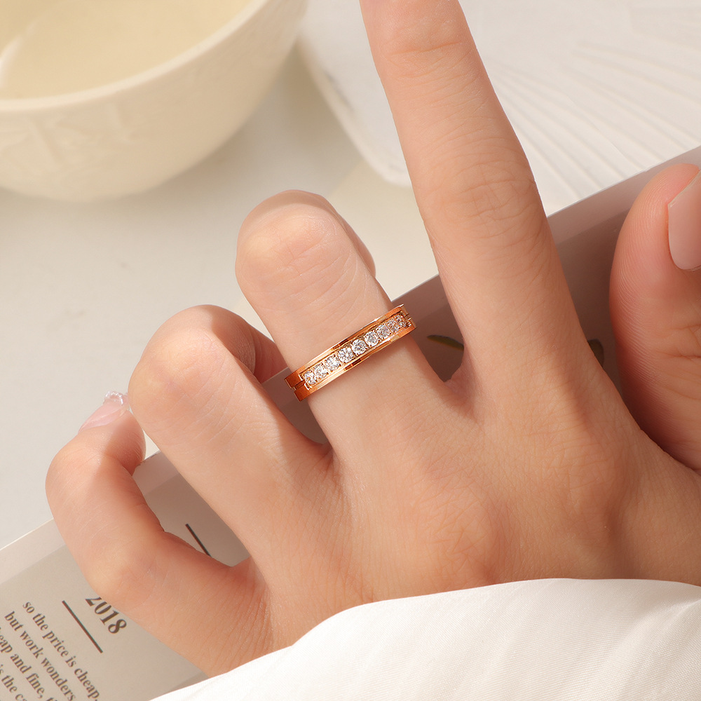 rose gold color US Size #5