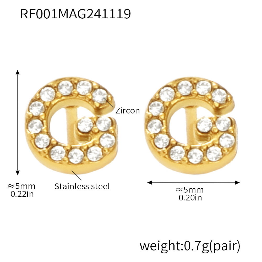 RF001- earrings -G