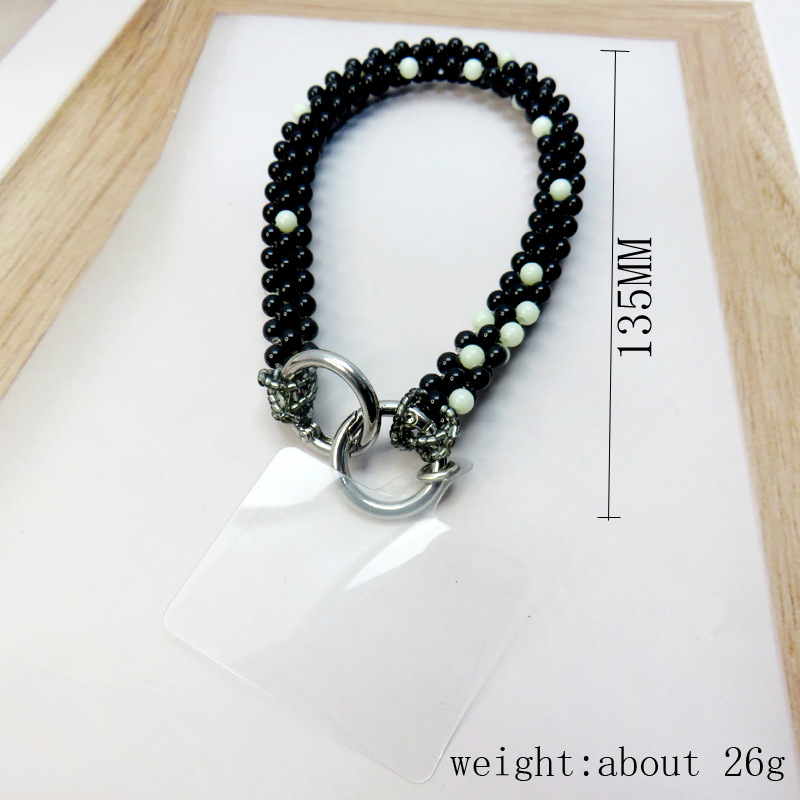 4:Luminous beads   black triangle strips   transparent clips