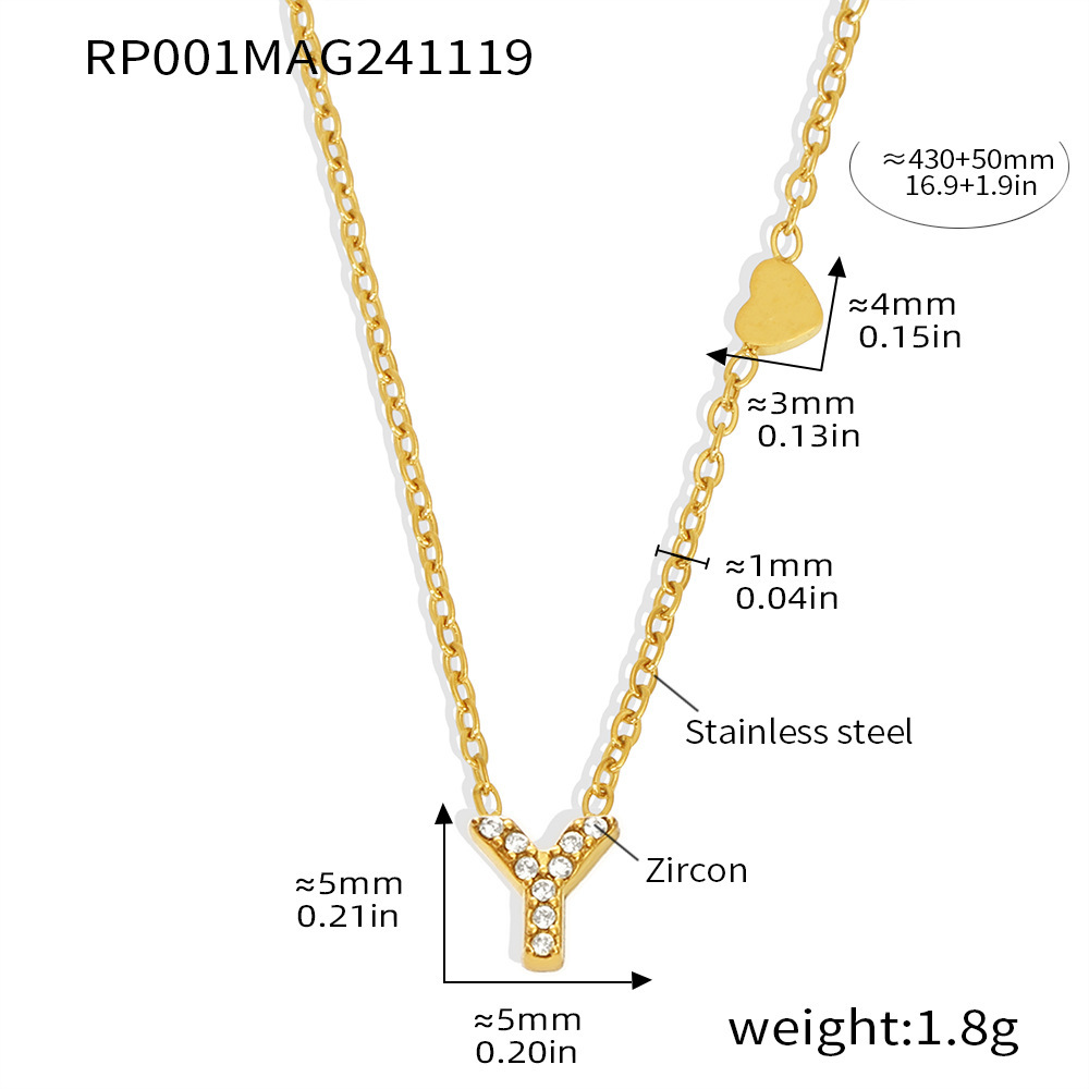 26:RP001-Gold-Y Necklace