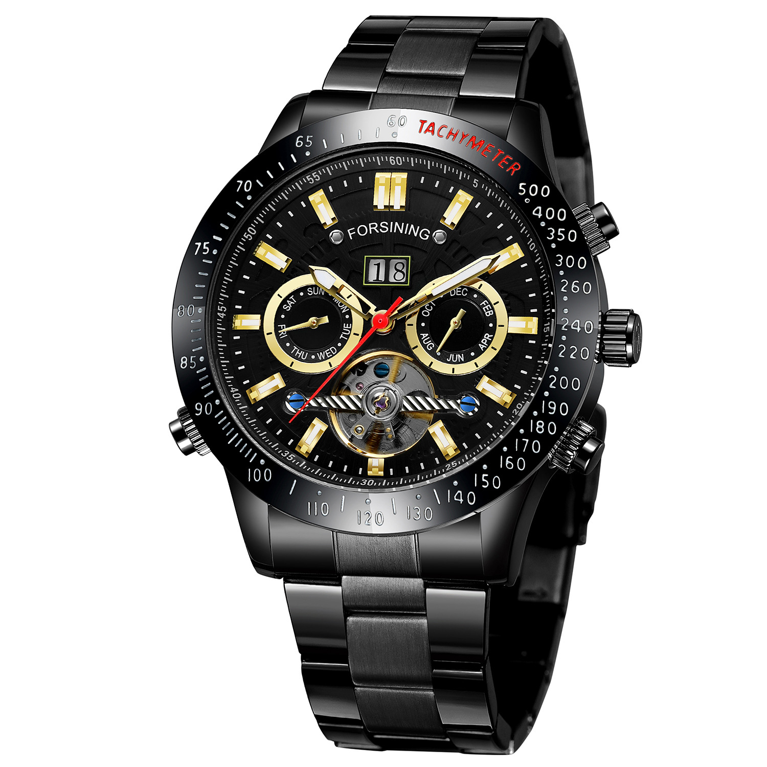 3:Black shell, black surface, black steel with gold dots