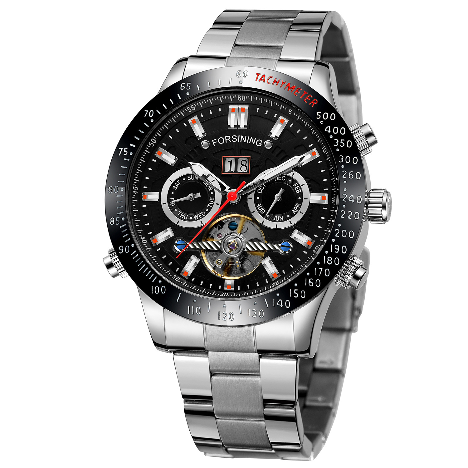 4:Black shell, black surface, silver steel with white spots