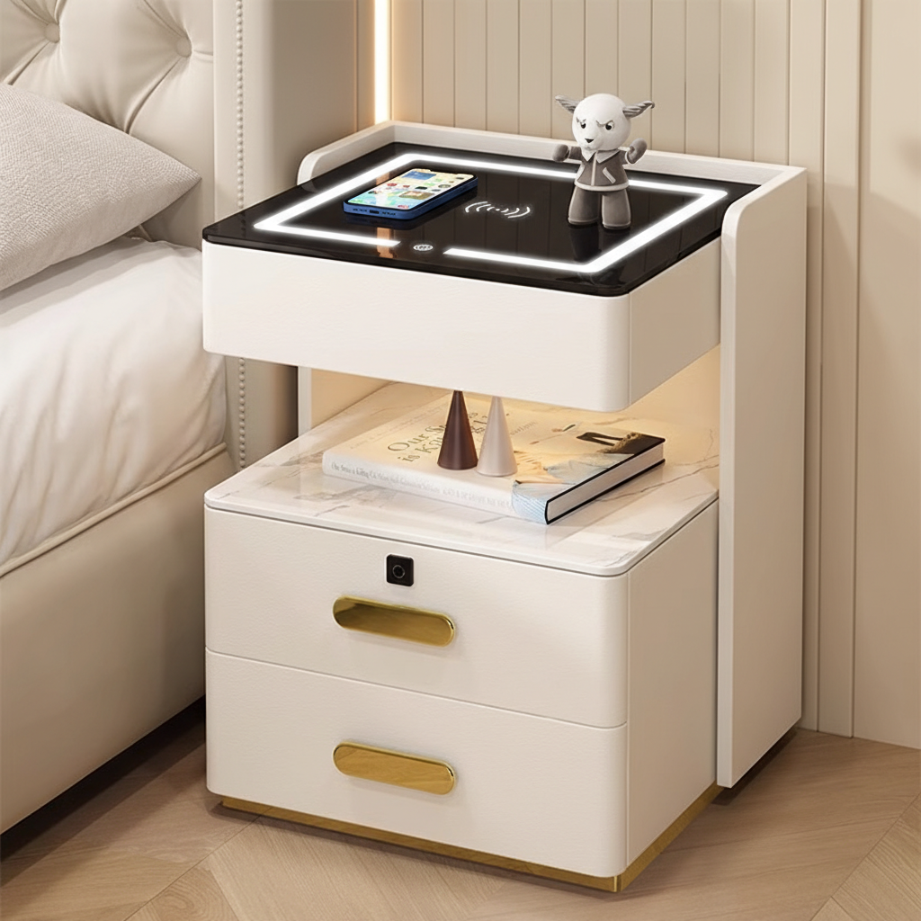 Warm white   three-color light   wireless charging   USB   audio   fingerprint lock