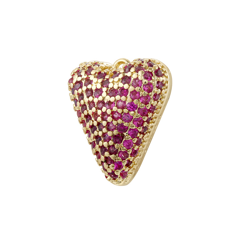 7:Golden rose diamond love pendant