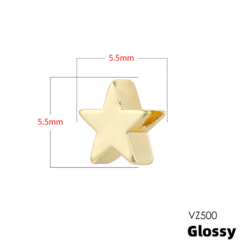7:Vz500 gold 5.5mm five-pointed star