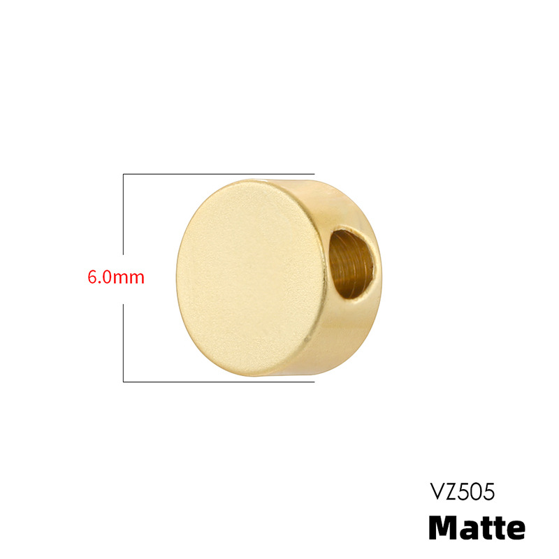 27:Vz506 gold 6mm frosted round
