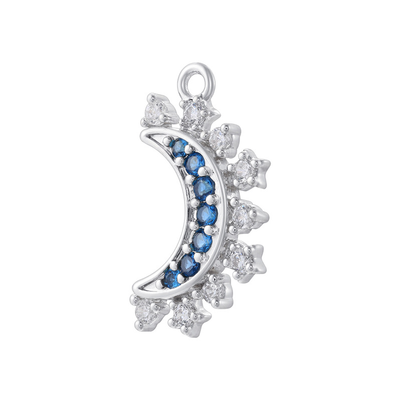 8:Vd2162 white gold blue diamond moon