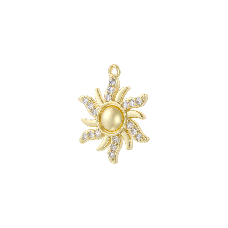5:Vd2163 golden white diamond sunflower