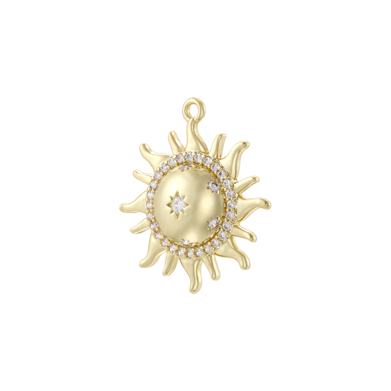 9:Vd2165 golden white diamond star sunflower