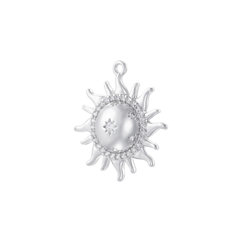 10:Vd2165 white gold white diamond star sunflower