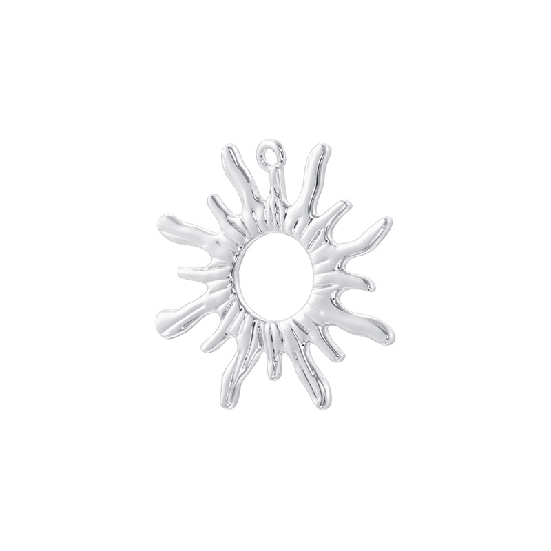 12:Vd2166 white gold hollow sunflower