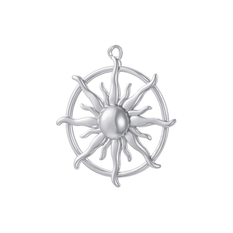 28:Vd2182 white gold circle sunflower