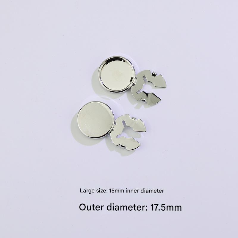 8:Large size 17.5mm silver