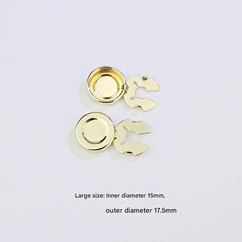 12:Large size 17.5mm gold (concave)