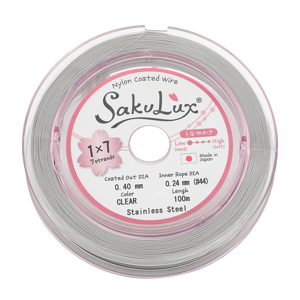 2:0.4mm steel wire--natural color (steel color) 100m / roll