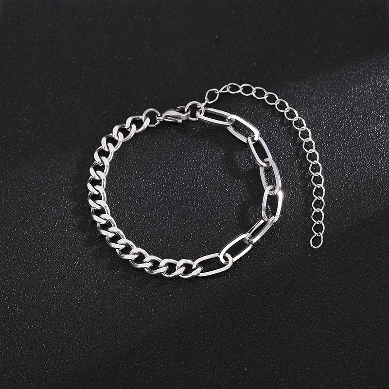 3:double stainless steel bracelet