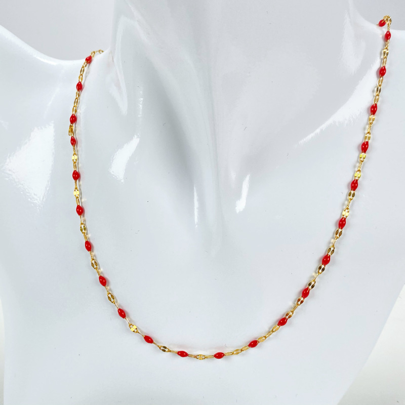 red 40cm,5cm extender chain